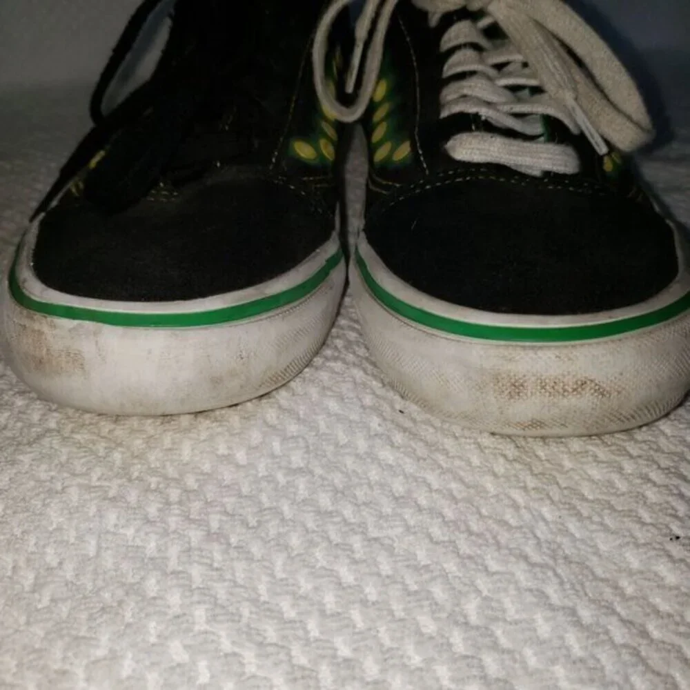 Vans Shake Junt Old Skool Mens Low‎ Top Sneakers Shoes Size 8.5 Black Green